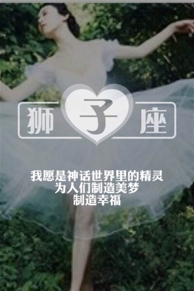 文字美图 狮子座