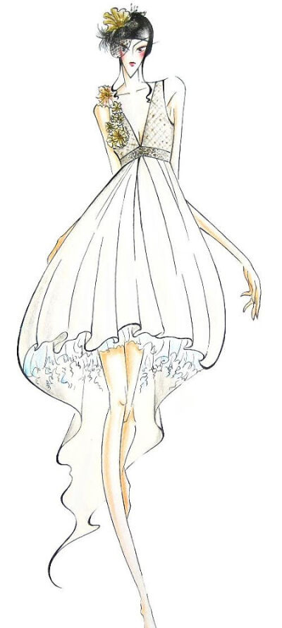 手绘.服饰.霓裳.模特.