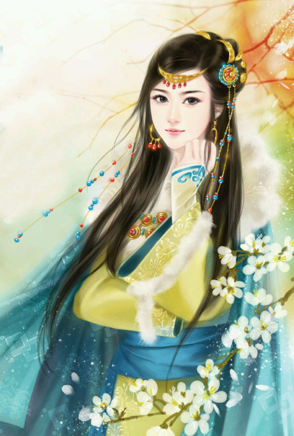 古风~中国风~插画~手绘~美男~妖孽~美女~古风场景~q版古风 http://cao