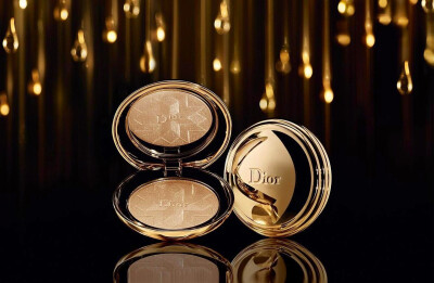 dior 迪奥 golden shock 2014 金灿圣诞彩妆系列 金灿星光蜜粉盒#001