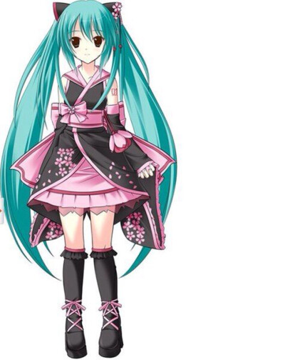 初音未来和服壁纸