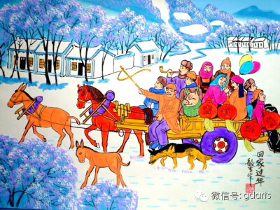 冬季农民画
