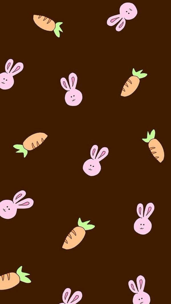 壁纸 平铺 胡萝卜兔子