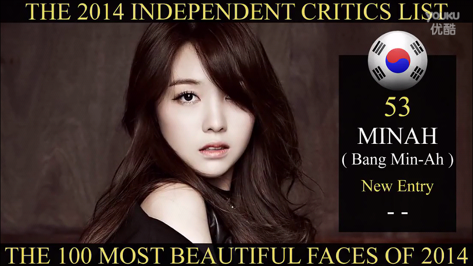 2014全球最美脸蛋no53方珉雅韩国73绾绾姑娘