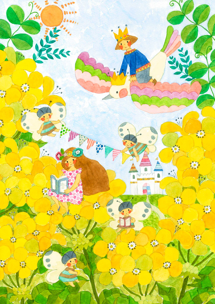 韩网可爱手绘插画