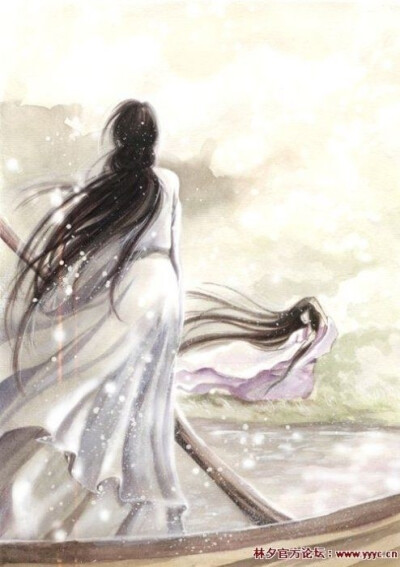 蓝色古风图片