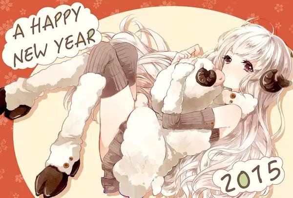 p站 二次元 插画 少女 动漫 妖孽 同人 原创 画师 沙月 2015 羊 拟人