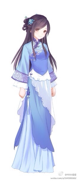 的发型和衣服,名为"西湖水61泪"和"西湖水61等千年" ~ 游戏 人设