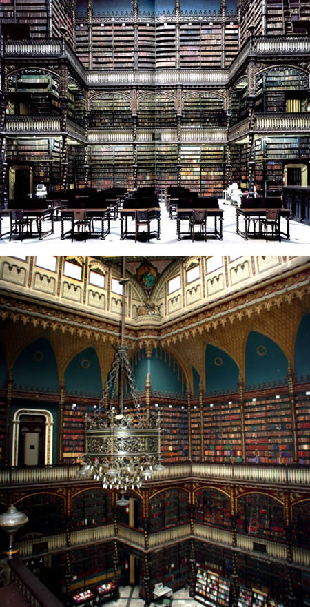 巴西里约热内卢葡萄牙皇家图书馆