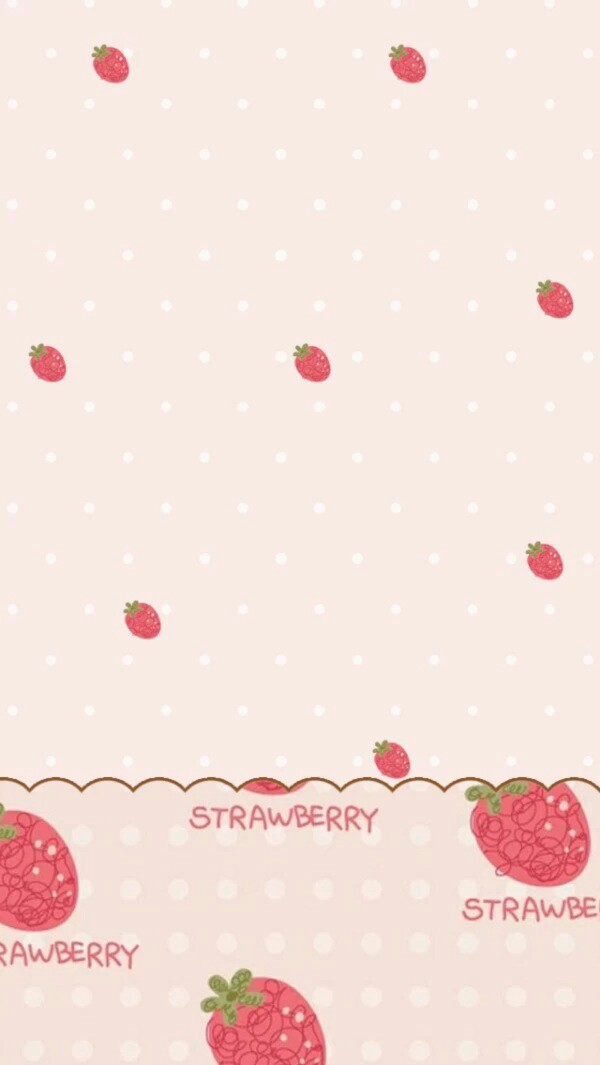 草莓平铺壁纸