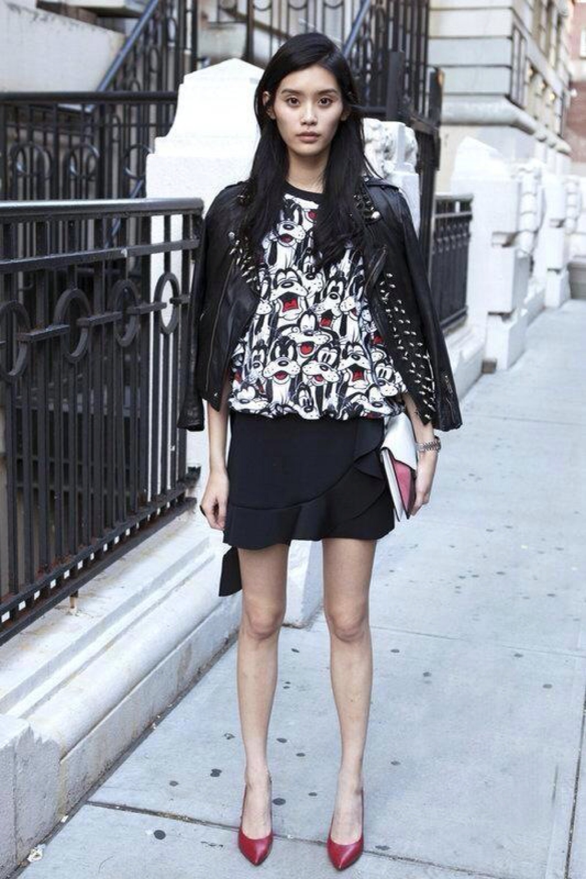 超模-奚梦瑶(ming xi)鬼马温婉可人儿,高分街拍look.so fashion!
