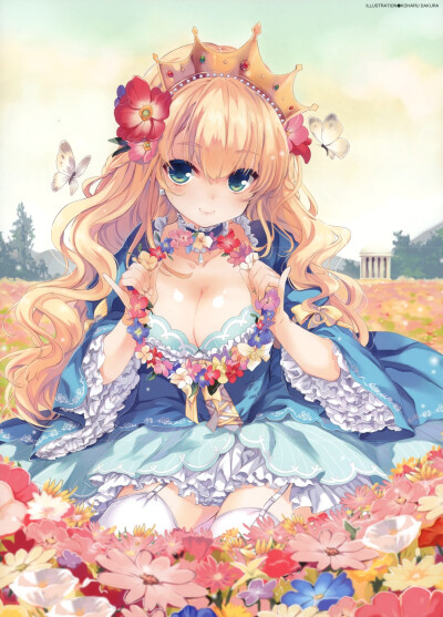 溺在花海的少女 温馨