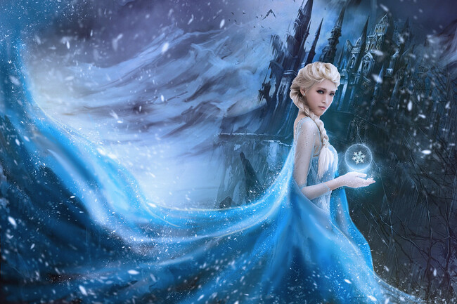 冰雪奇缘 角色 elsa cn: 王导演 staff摄影:wesson后期:王导演