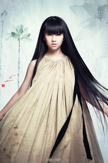 小彩旗 长发女神 小清新