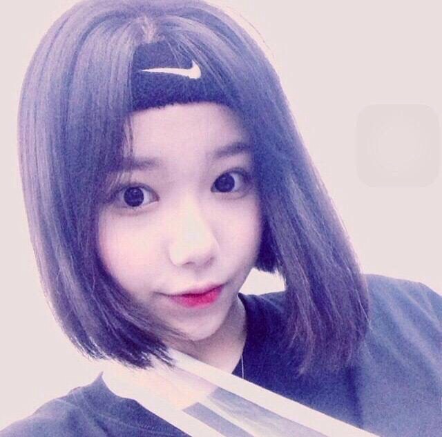 女生头像 韩范 美女 小清新 非主流 可爱 个性 短发妹子 nike发带