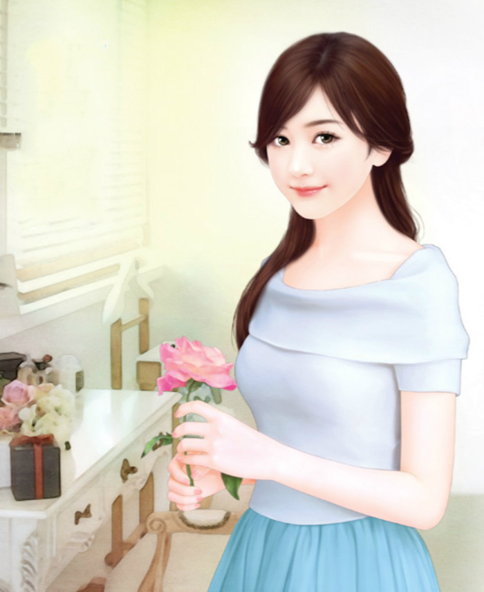 手绘 现代女子