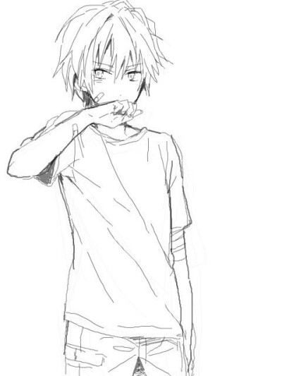 手绘教程,漫画人物线稿