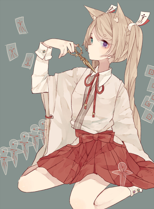 【此岸,彼岸】 p站 二次元 插画 少女 动漫 妖孽 同人 原创 境界 系列