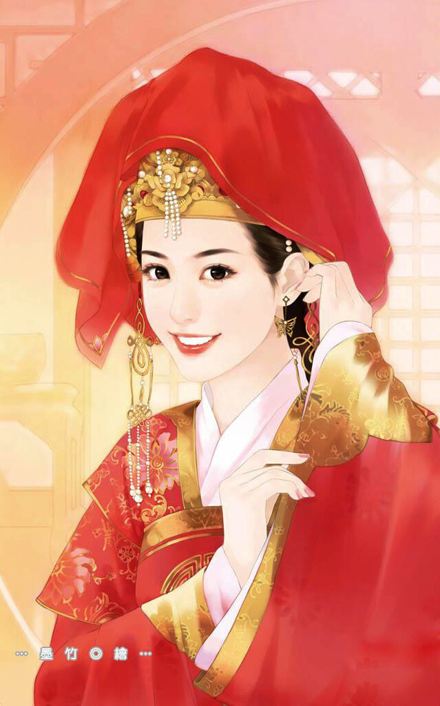 手绘 古风女子