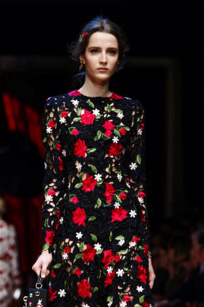 【时装周】dolce &amp; gabbana rtw fall 2015,杜嘉班纳的头饰和