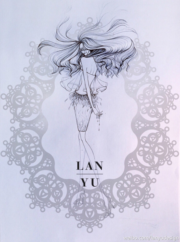 【简单黑白】lan yu haute couture 2015春夏高定设计效果图 等风来