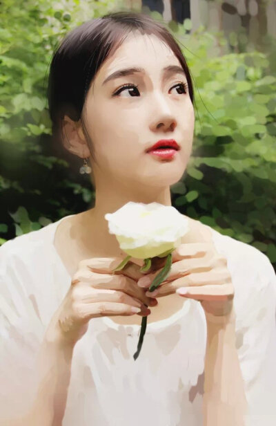 亲同学手绘作品壁纸女生女神唯美头像