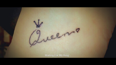 女皇 纹身 字母 tattoo