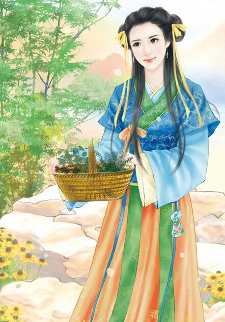 手绘 古风女子