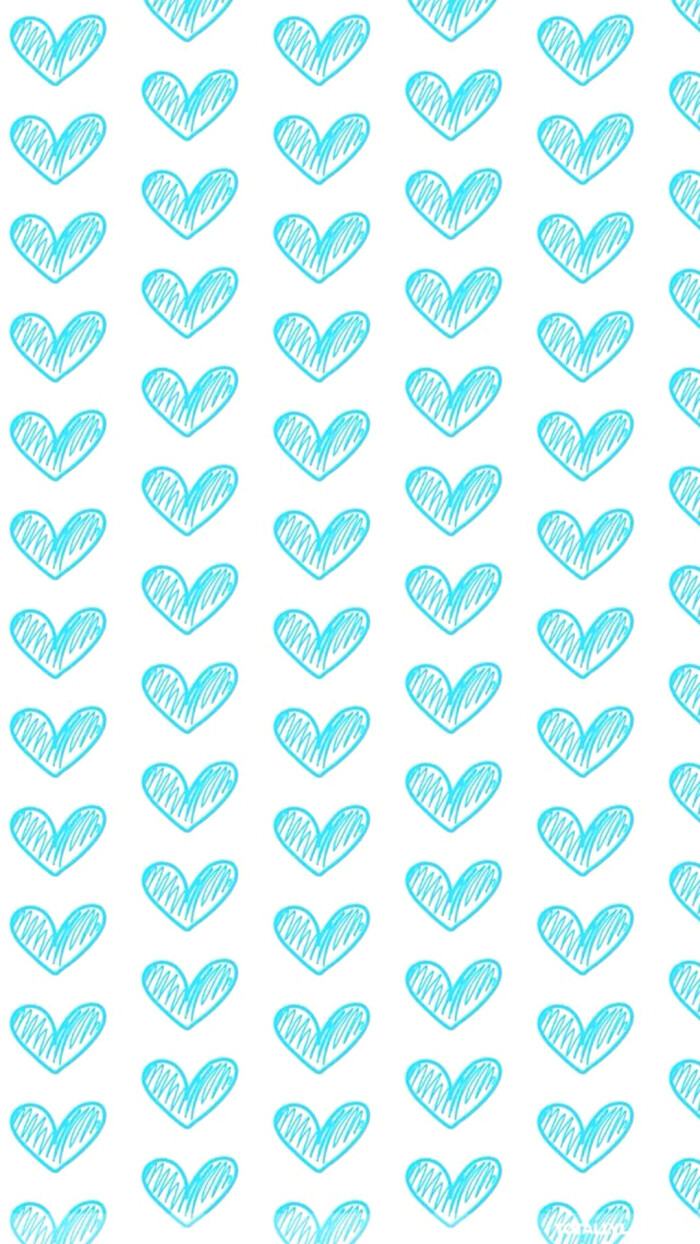蓝色小清新爱心平铺line 换不完的背景手机壁纸 堆糖 美图壁纸兴趣社区
