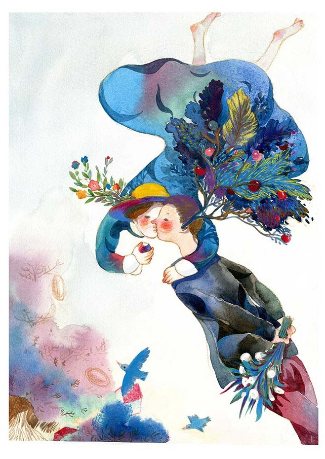 鸦 色彩 水彩 手绘 铅笔 彩铅 彩色 可爱 插画 艺术 动漫(画) 黑白