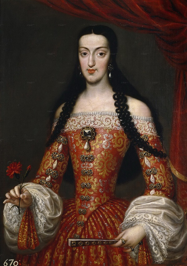 卡洛斯二世(腓力四世之子)的妻子,西班牙皇后,奥尔良的玛丽路易莎