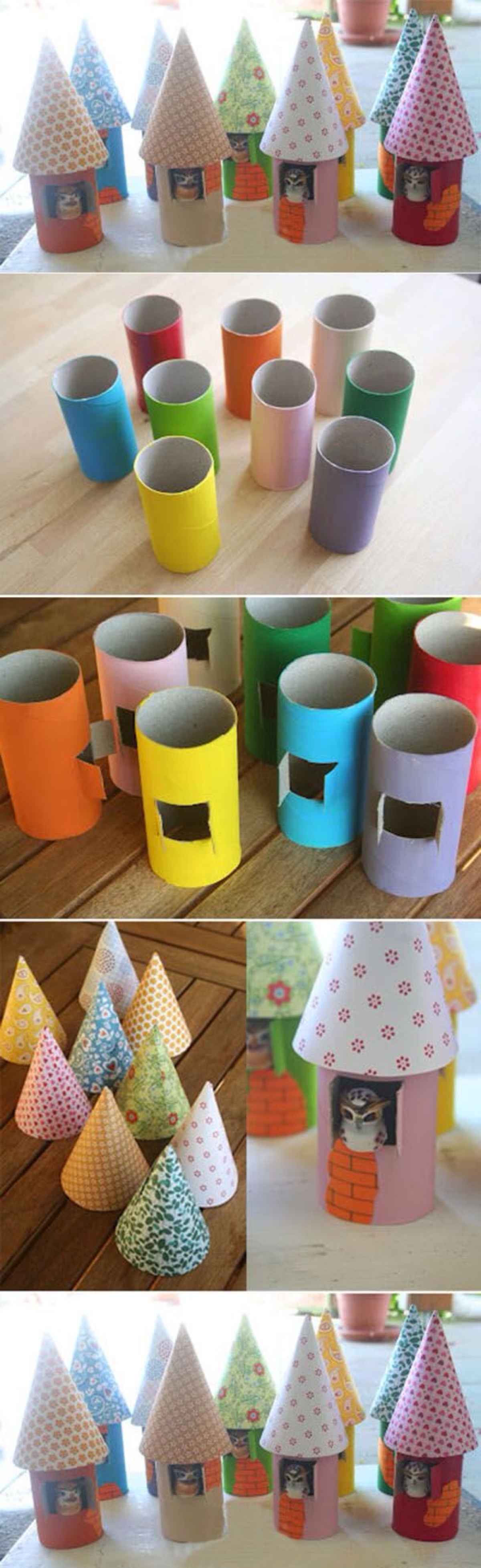 #废物利用#卷纸筒的创意DIY：圣诞节手工 - 堆糖，美图壁纸兴趣社区
