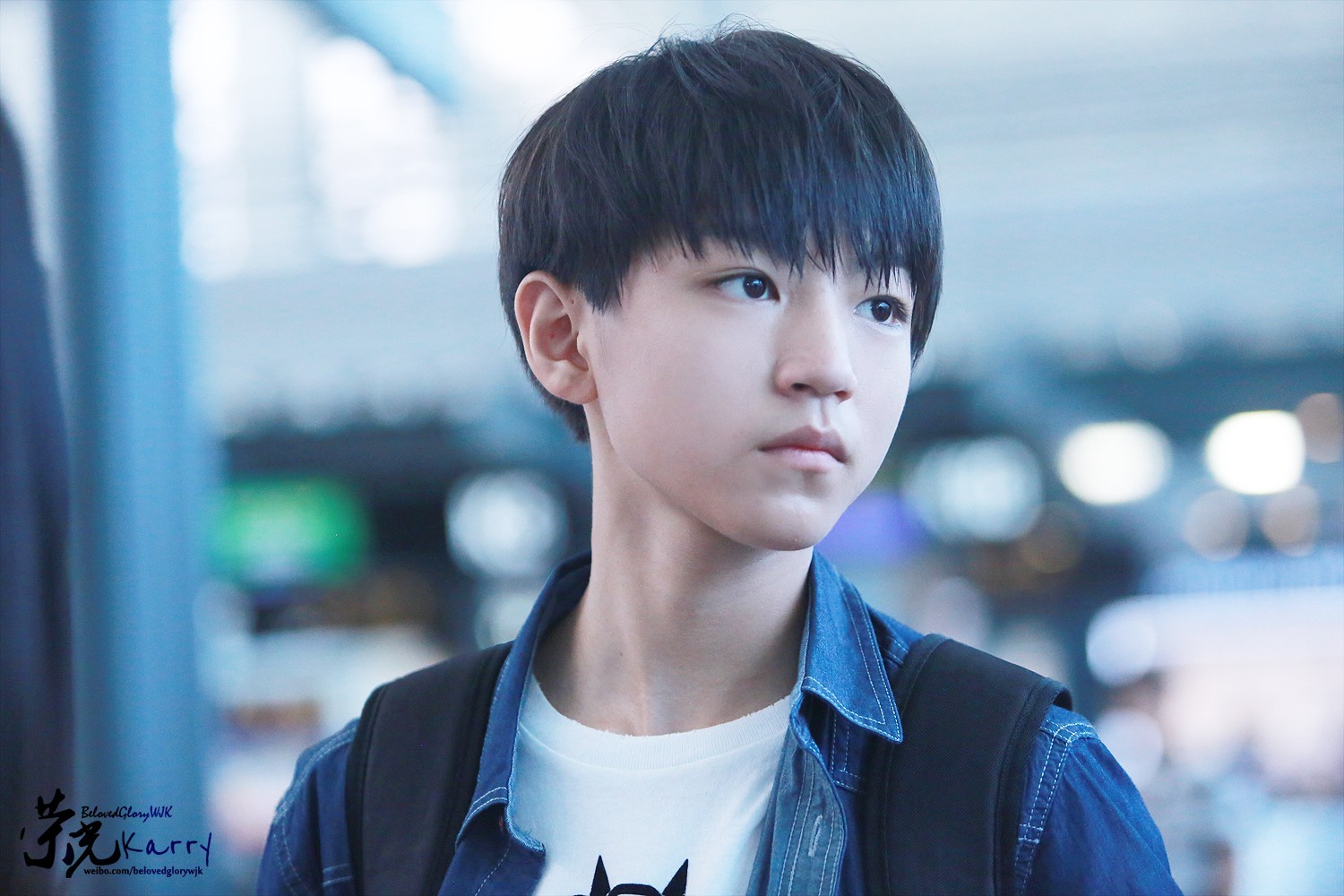 王俊凯#tfboys王俊凯#tfboys 20140717广州至北京 cr logo