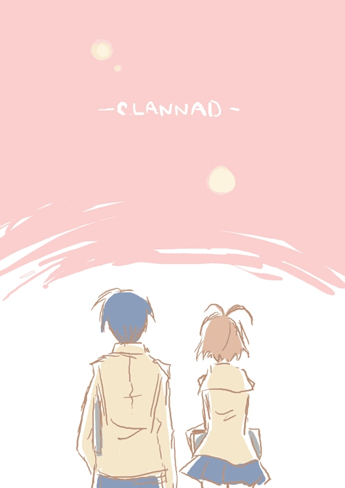 clannad 团子大家族 冈崎朋也 古河渚 二次元 美如画 插画 壁纸 神作