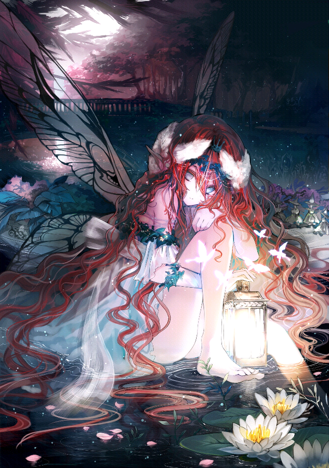 动漫 二次元 手绘 插画 p站 美少女 精灵