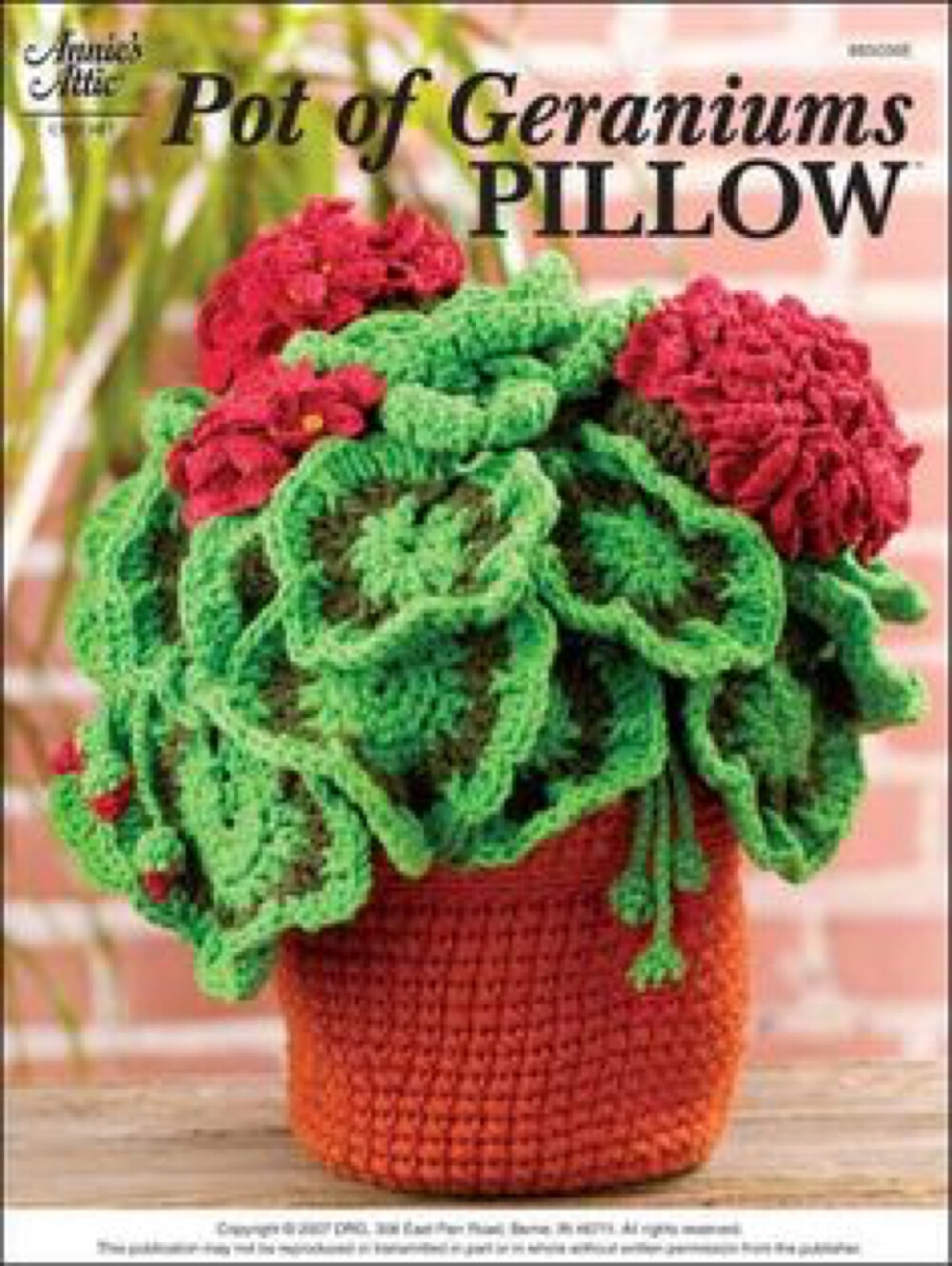 关注   pot of geraniums pillow - add a touch …  评论 收藏