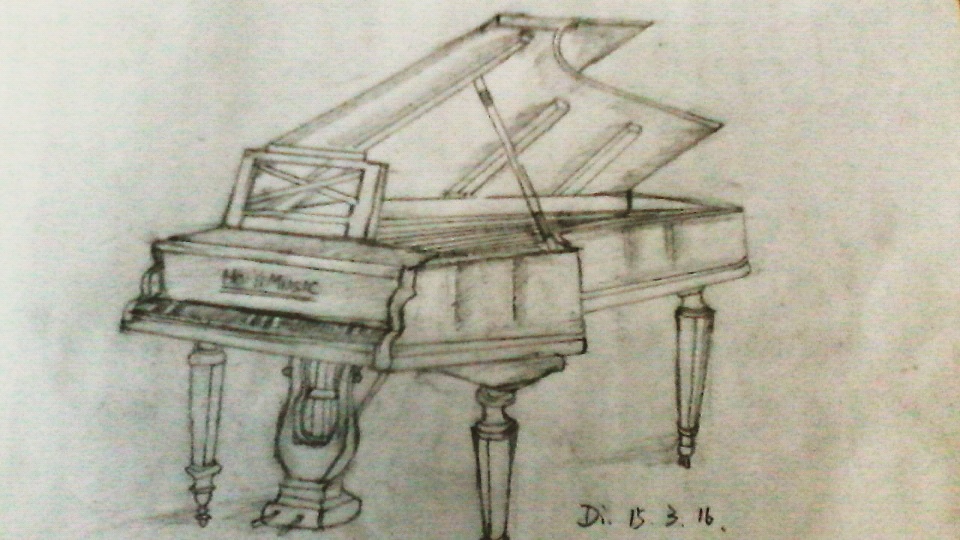 《三角钢琴》每个女孩都幻想过自己在喜欢的人面前弹钢琴的情景.