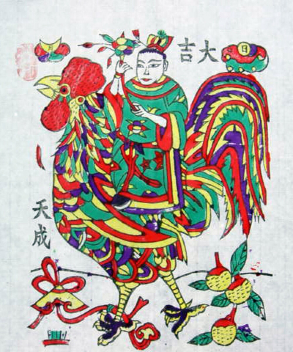 中国最著名的木版年画是:天津杨柳青年画,河1000_1200