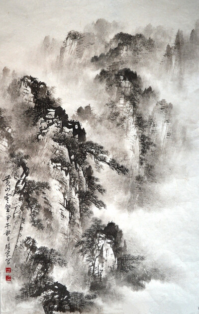 八十年代初拜著名山水画家郭传璋为师学习山水画,经过多年磨练深得