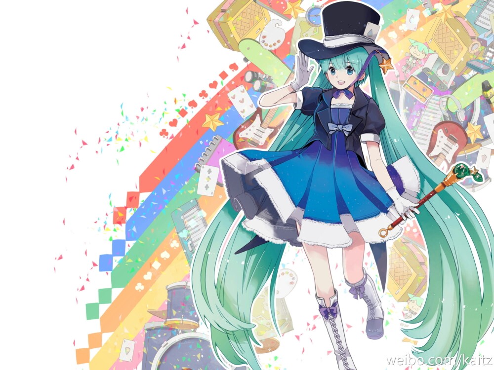 初音 魔法师 二次元 我是pixiv的搬运工～(~▽~～)(～~▽~)～萝铃【洛