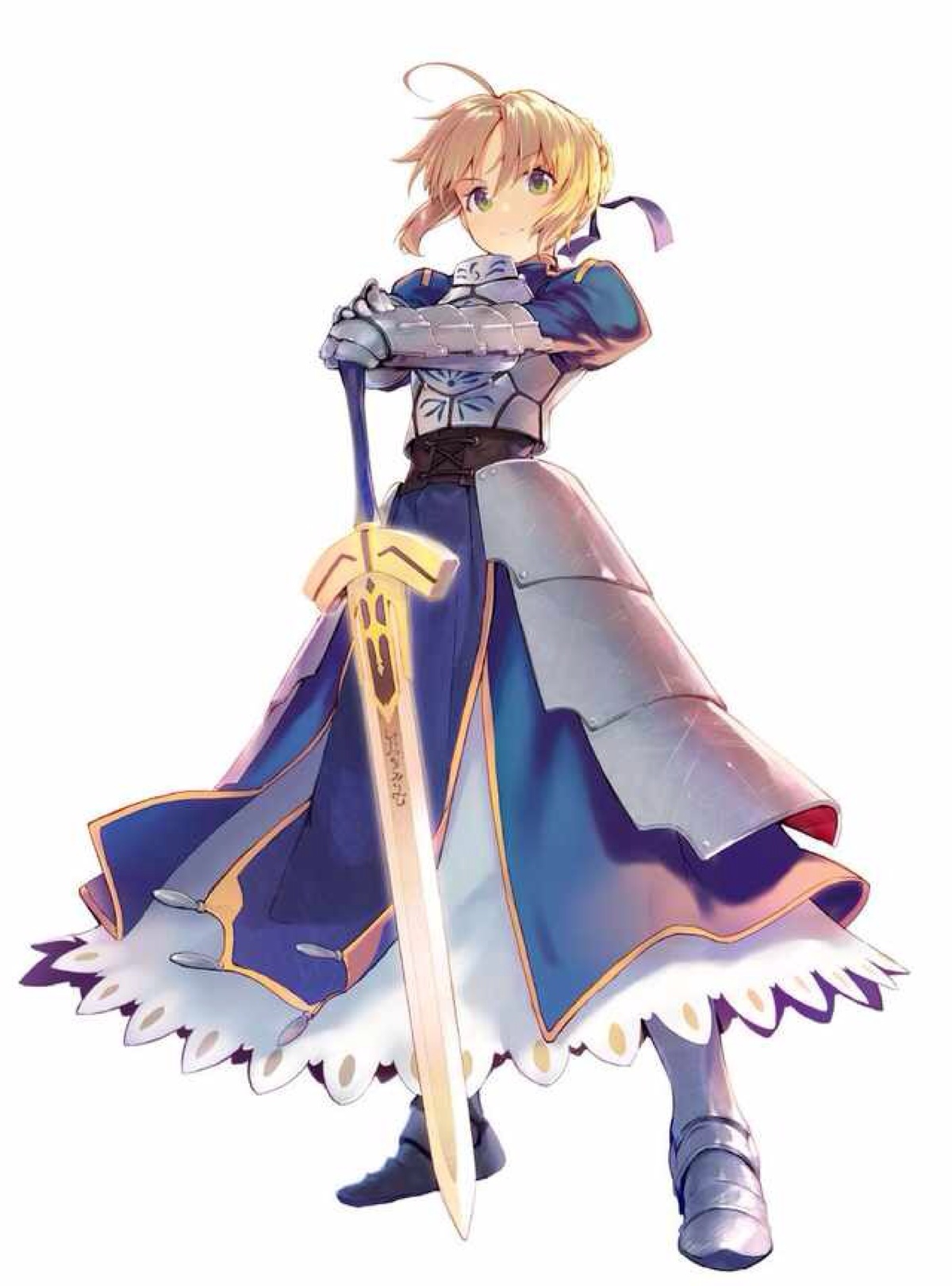 吾王saber 阿尔托利亚 潘德拉贡 亚瑟王 骑士王 呆毛 fate stay night