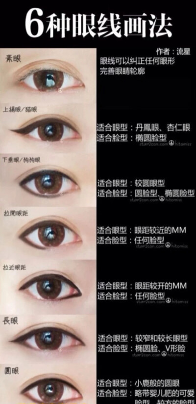 6种眼线画法