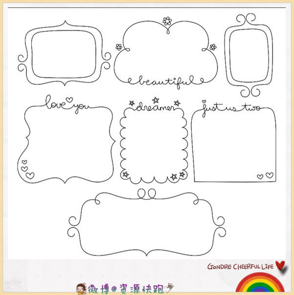 【手绘手帐绘画素材】#资源分享# #手帐# #… - 堆糖