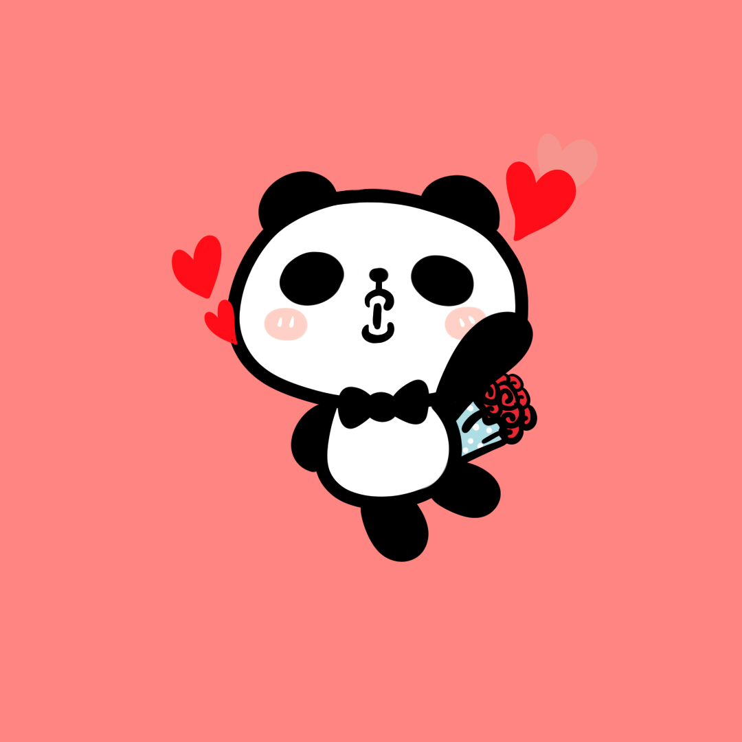 熊猫情侣头像_CORONADOLA-站酷ZCOOL