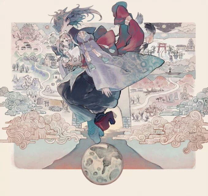 pixiv画师:usama"天地万物皆有灵"