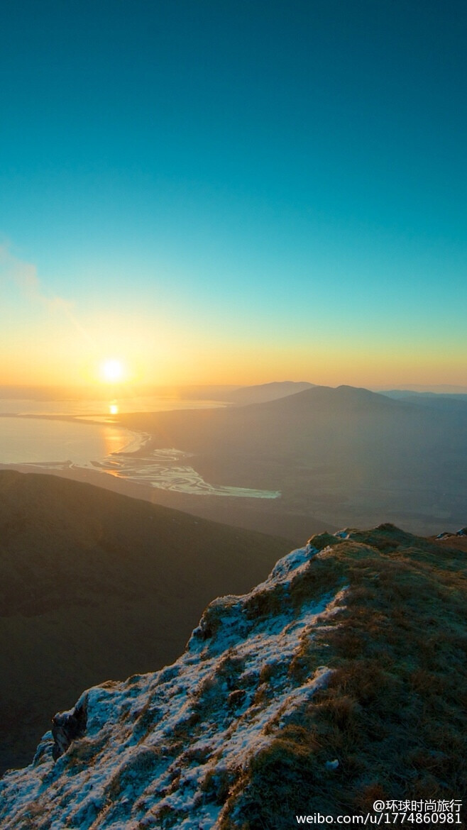 自然美景 国外景点 壮美神奇治愈 山海 太阳 阳光 天空 蓝天 温暖