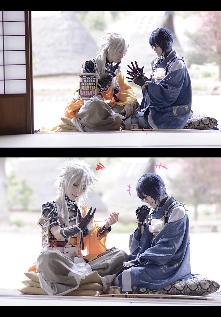 cos 刀剑乱舞 三日月宗近 小狐丸 cn:kuryu &amp; 奈琴