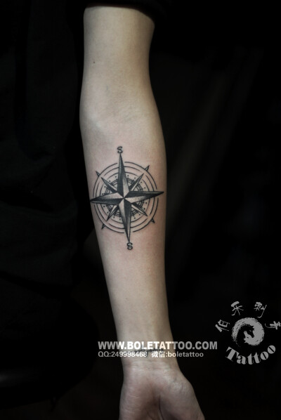 指南针纹身#刺青#上海纹身#上海伯乐刺青#tattoo
