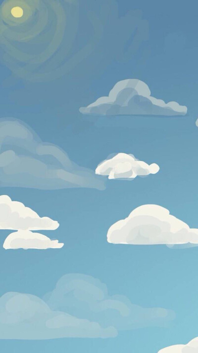 iphone壁纸 插画 风景 二次元 天空