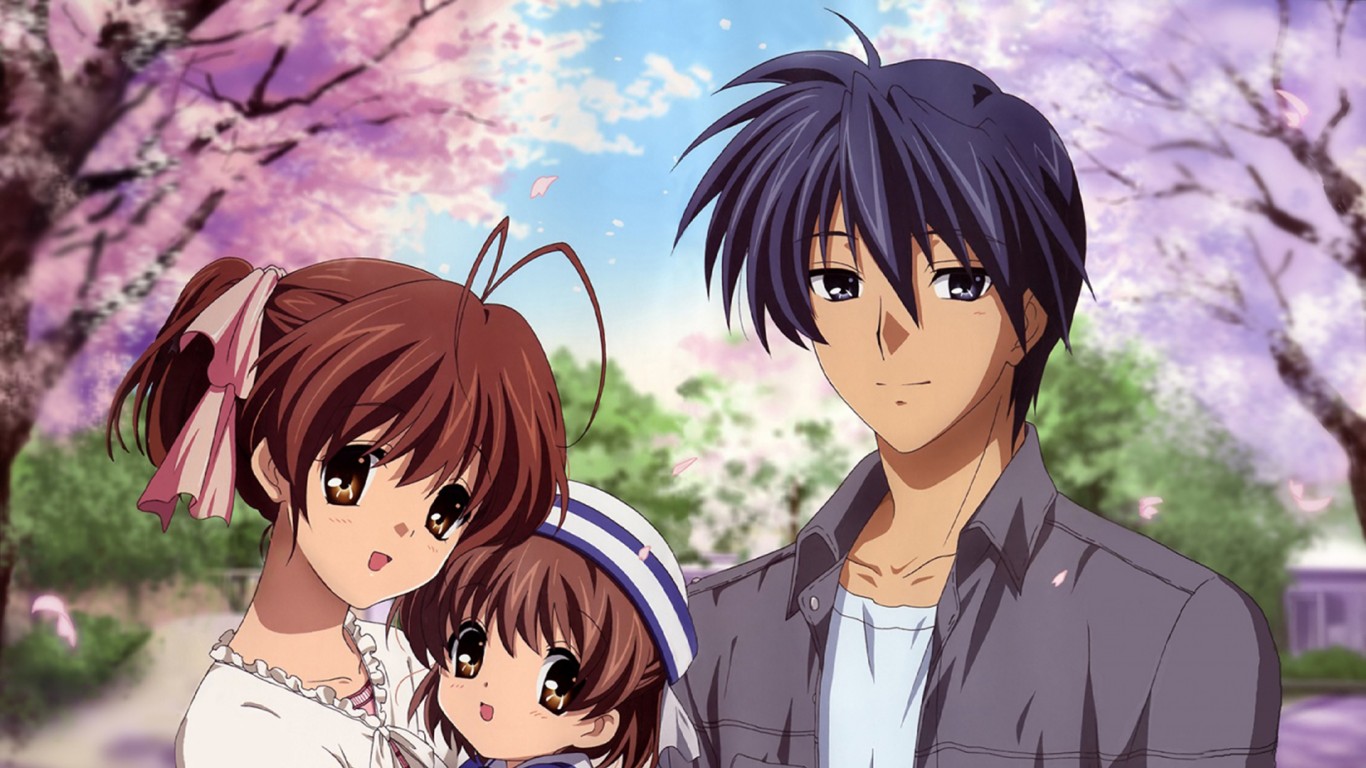 Clannad 冈崎朋也冈崎渚冈崎汐 堆糖 美图壁纸兴趣社区